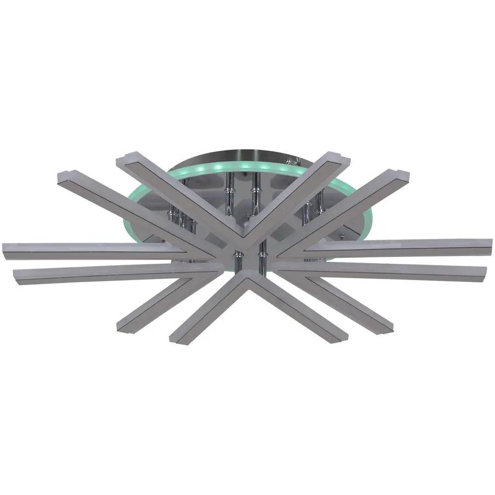 Фото 8 Люстра потолочная светодиодная Reluce RLC_09824-3.3-06C_CR_RGB с пультом управления 18 м² регулируемый белый свет цвет хром/белый Фото 8 Люстра потолочная светодиодная Reluce RLC_09824-3.3-06C_CR_RGB с пультом управления 18 м² регулируемый белый свет цвет хром/белый