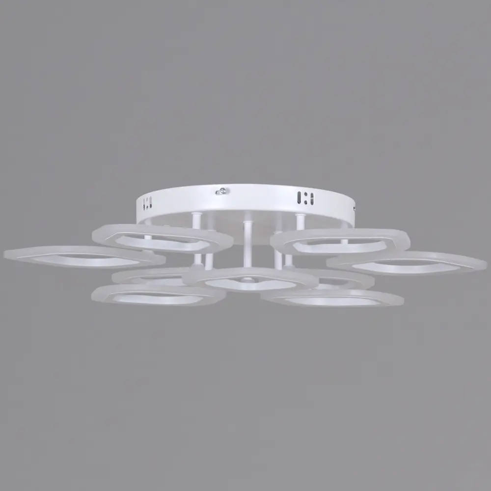 Фото 6 Люстра потолочная светодиодная Reluce RLC_10320-0.3-6_3S_WH с пультом управления 22 м² регулируемый белый свет цвет белый Фото 6 Люстра потолочная светодиодная Reluce RLC_10320-0.3-6_3S_WH с пультом управления 22 м² регулируемый белый свет цвет белый