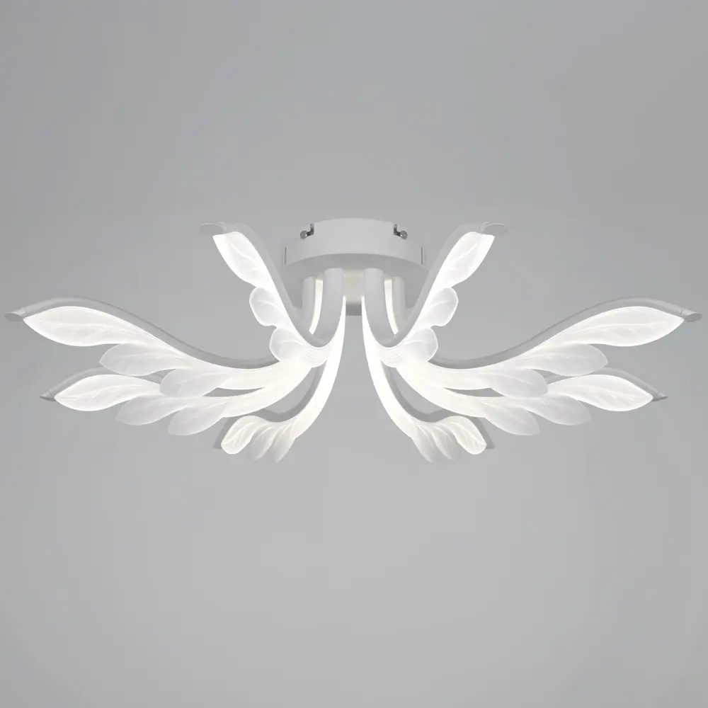 Фото 4 Люстра потолочная светодиодная Reluce RLC_14390-0.3-08S_white с пультом управления 18 м² регулируемый белый свет цвет белый Фото 4 Люстра потолочная светодиодная Reluce RLC_14390-0.3-08S_white с пультом управления 18 м² регулируемый белый свет цвет белый