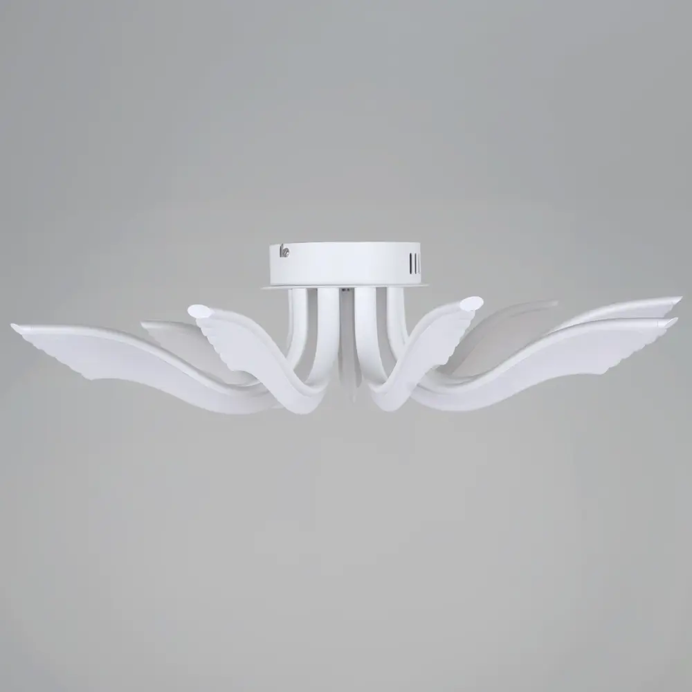 Фото 5 Люстра потолочная светодиодная Reluce RLC_35390-0.3-09S_white с пультом управления 18 м² регулируемый белый свет цвет белый Фото 5 Люстра потолочная светодиодная Reluce RLC_35390-0.3-09S_white с пультом управления 18 м² регулируемый белый свет цвет белый