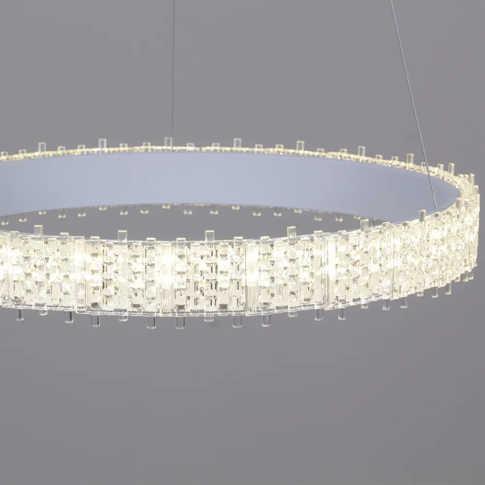 Фото 5 Светильник подвесной светодиодный Reluce RLC_70357-0.4-500 с пультом управления 20 м² регулируемый белый свет цвет белый/прозрачный Фото 5 Светильник подвесной светодиодный Reluce RLC_70357-0.4-500 с пультом управления 20 м² регулируемый белый свет цвет белый/прозрачный