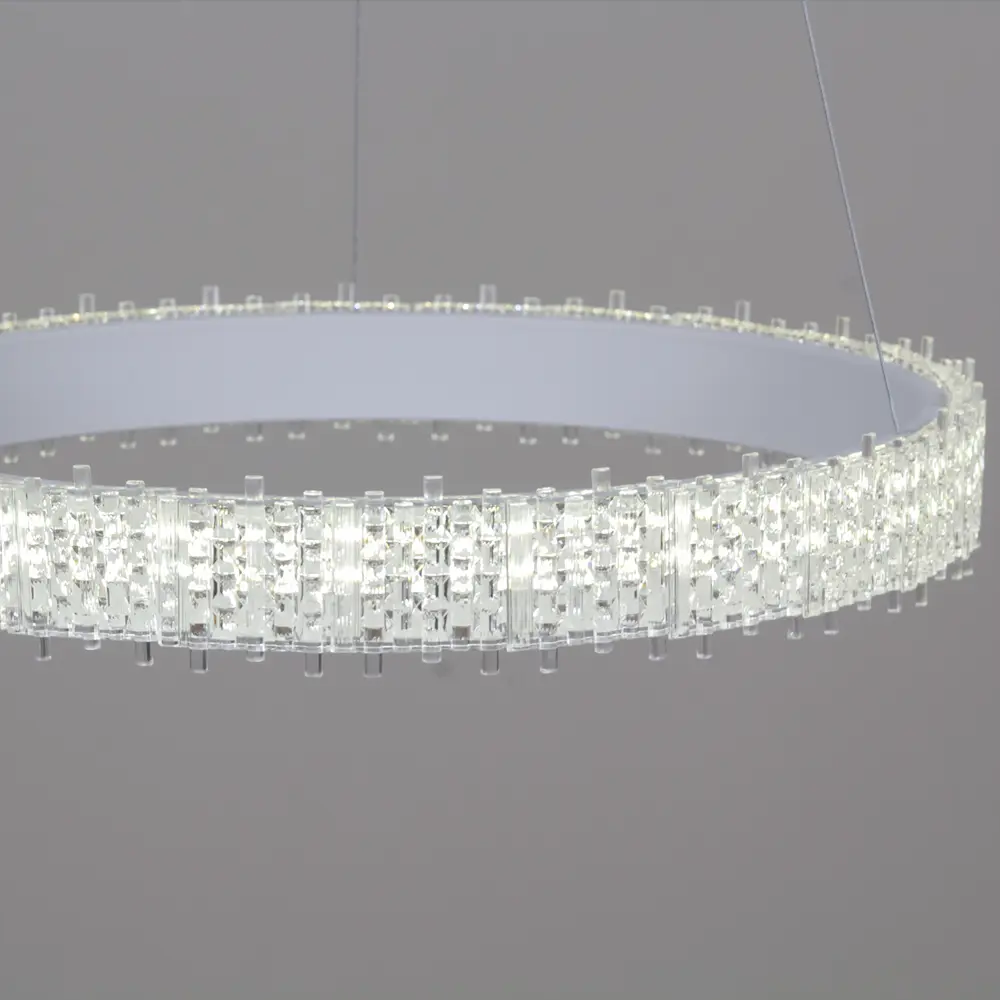 Фото 4 Светильник подвесной светодиодный Reluce RLC_70357-0.4-500 с пультом управления 20 м² регулируемый белый свет цвет белый/прозрачный Фото 4 Светильник подвесной светодиодный Reluce RLC_70357-0.4-500 с пультом управления 20 м² регулируемый белый свет цвет белый/прозрачный