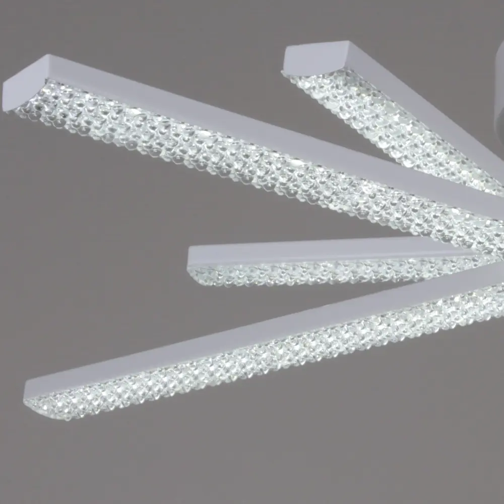 Фото 2 Люстра потолочная светодиодная Reluce RLC_77138-0.3-05 с пультом управления 22 м² регулируемый белый свет цвет белый/прозрачный Фото 2 Люстра потолочная светодиодная Reluce RLC_77138-0.3-05 с пультом управления 22 м² регулируемый белый свет цвет белый/прозрачный