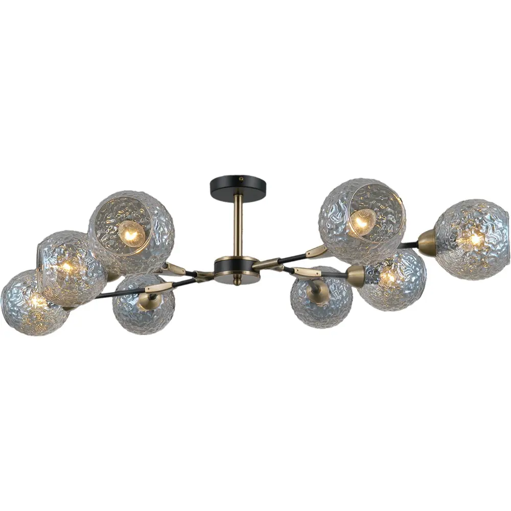 Фото 3 Люстра потолочная Illumico Il0253 Ilmc_il0253-8csq-79_bk_ab 8 ламп 13 м² цвет бронза/коричневый/черный Фото 3 Люстра потолочная Illumico Il0253 Ilmc_il0253-8csq-79_bk_ab 8 ламп 13 м² цвет бронза/коричневый/черный