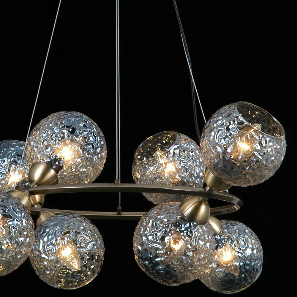 Фото 4 Люстра подвесная Illumico Il0452 Ilmc_il0452-8pasq-79_ab 8 ламп 13 м² цвет бронза/прозрачный Фото 4 Люстра подвесная Illumico Il0452 Ilmc_il0452-8pasq-79_ab 8 ламп 13 м² цвет бронза/прозрачный