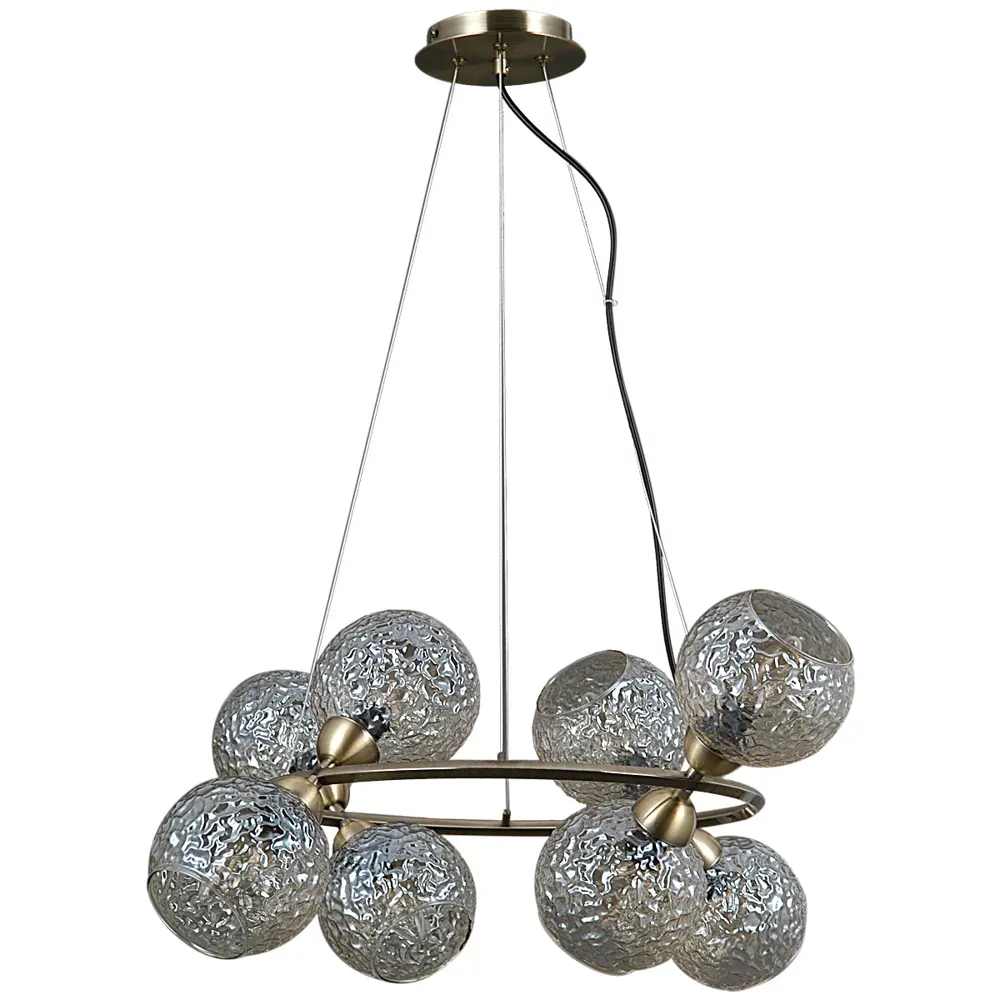 Фото 3 Люстра подвесная Illumico Il0452 Ilmc_il0452-8pasq-79_ab 8 ламп 13 м² цвет бронза/прозрачный Фото 3 Люстра подвесная Illumico Il0452 Ilmc_il0452-8pasq-79_ab 8 ламп 13 м² цвет бронза/прозрачный