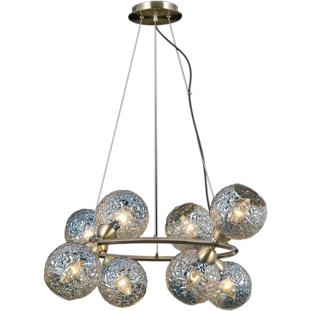 Фото 2 Люстра подвесная Illumico Il0452 Ilmc_il0452-8pasq-79_ab 8 ламп 13 м² цвет бронза/прозрачный Фото 2 Люстра подвесная Illumico Il0452 Ilmc_il0452-8pasq-79_ab 8 ламп 13 м² цвет бронза/прозрачный