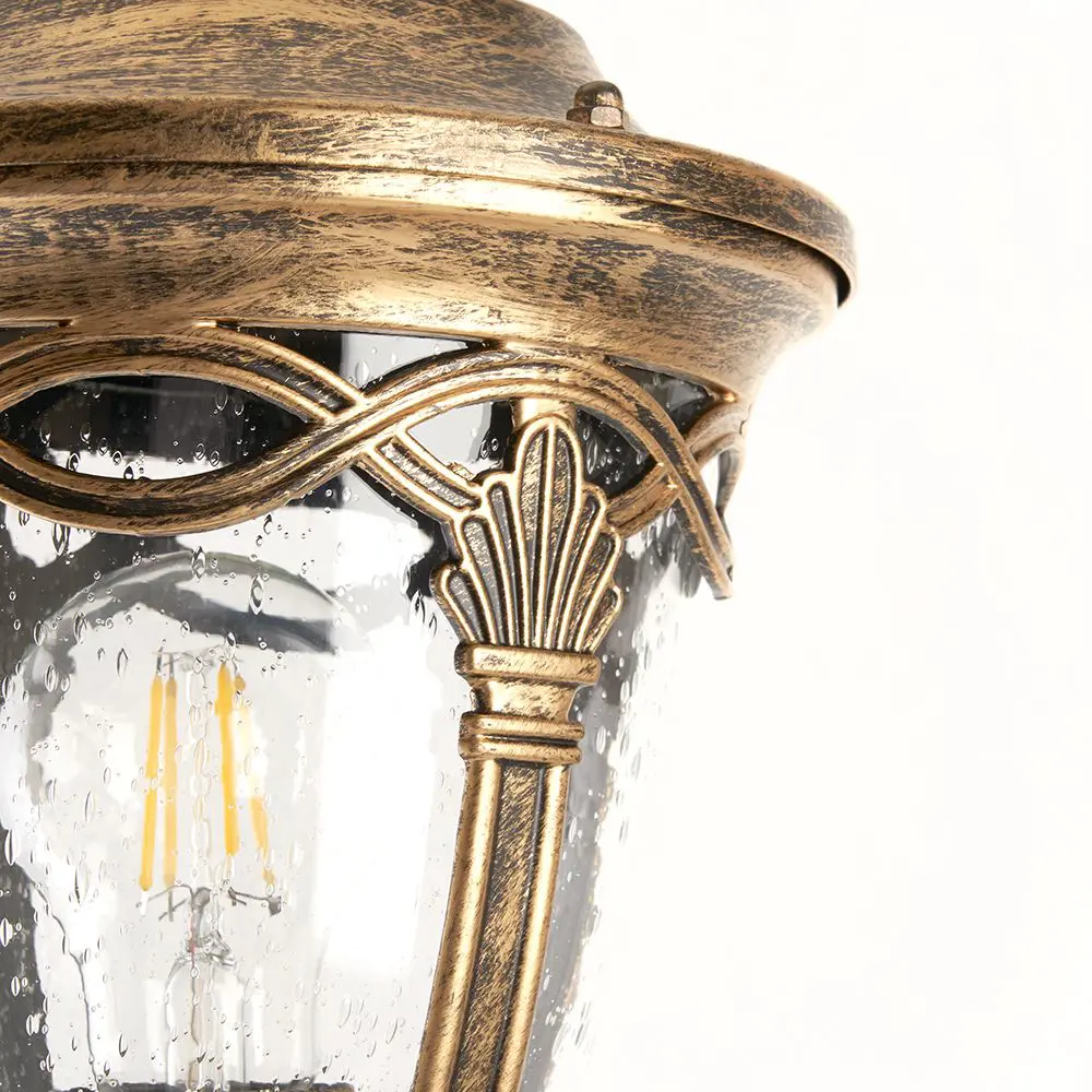 Фото 3 Фонарный столб уличный Feron Будапешт Fe_11695 60 Вт 106 см IP44 цвет золотой Фото 3 Фонарный столб уличный Feron Будапешт Fe_11695 60 Вт 106 см IP44 цвет золотой