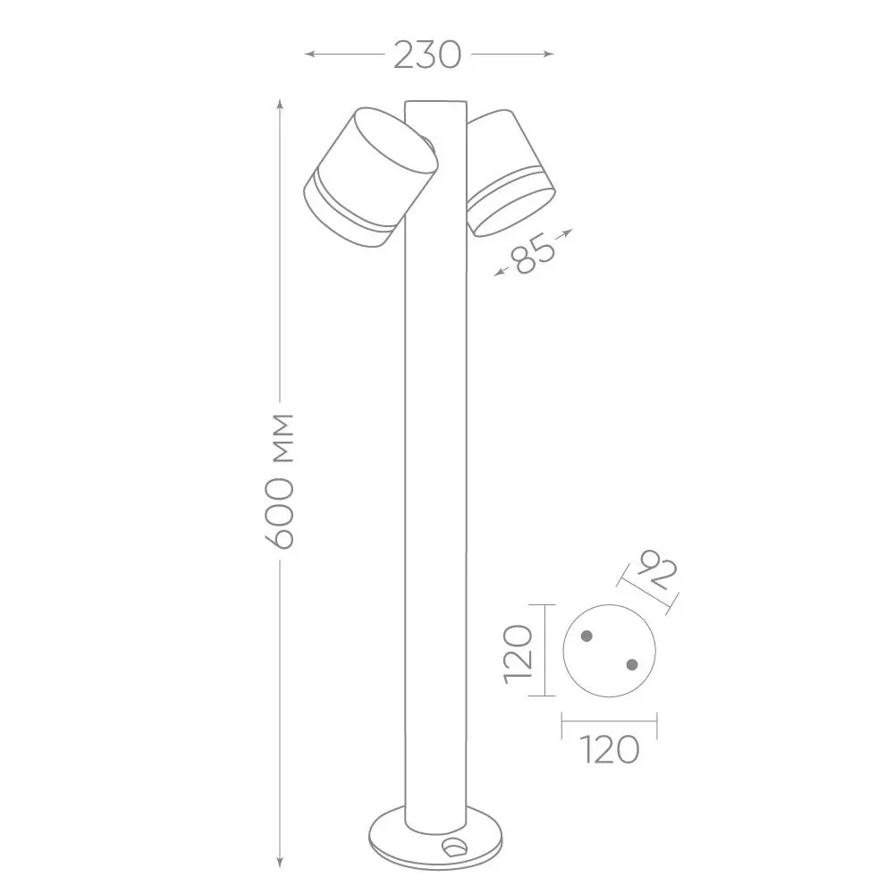 Фото 5 Фонарный столб уличный Feron Рио Fe_11711 15 Вт 60 см IP54 цвет черный Фото 5 Фонарный столб уличный Feron Рио Fe_11711 15 Вт 60 см IP54 цвет черный