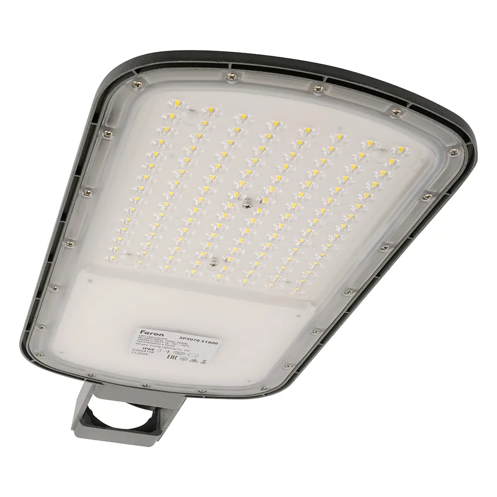 Фото 6 Светодиодный уличный консольный светильник Feron SP3070 100W 5000K AC90-300V серый 51800 Фото 6 Светодиодный уличный консольный светильник Feron SP3070 100W 5000K AC90-300V серый 51800