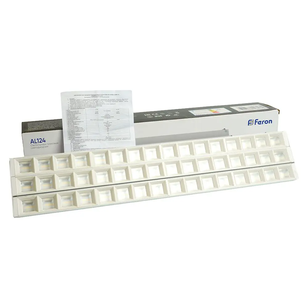 Фото 10 Светодиодный светильник Feron AL124 трековый однофазный на шинопровод 3x30W 4000K 60 градусов белый 48929 Фото 10 Светодиодный светильник Feron AL124 трековый однофазный на шинопровод 3x30W 4000K 60 градусов белый 48929