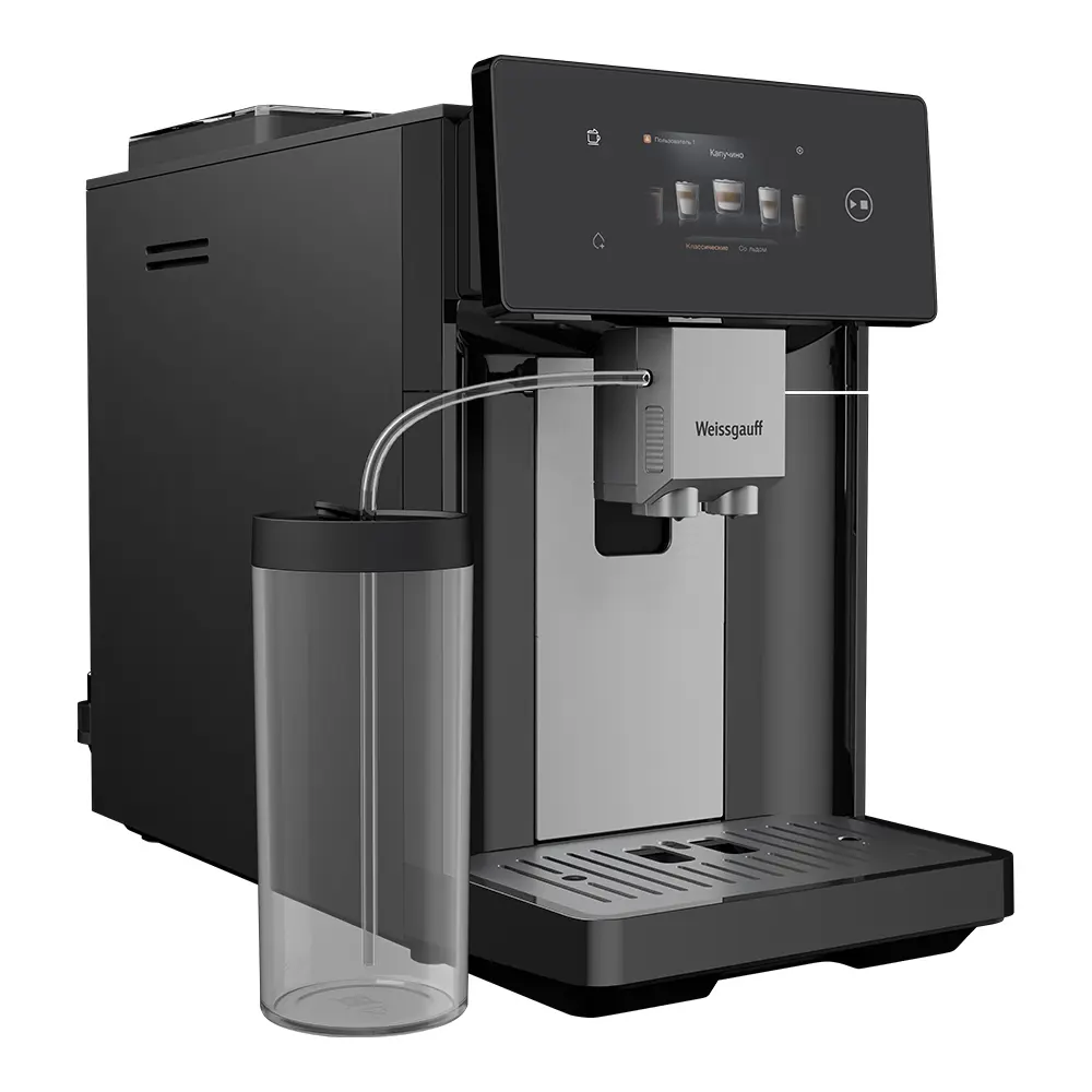 Фото 5 Кофемашина Weissgauff WCM-340 TFT Automatic Touch Cappuccino Nero Фото 5 Кофемашина Weissgauff WCM-340 TFT Automatic Touch Cappuccino Nero