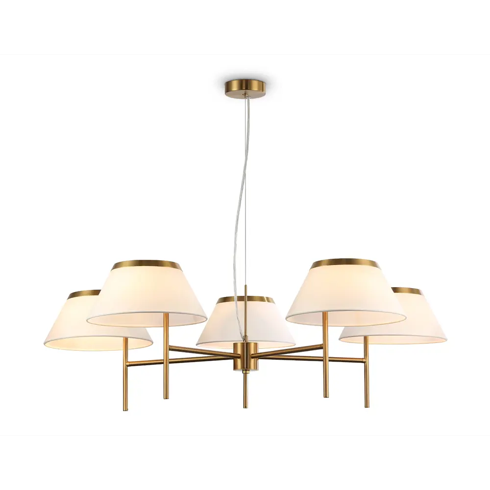 Фото Светильник подвесной Ambrella light High light Lh72473* 5 ламп 23 м² цвет белый/черный Фото Светильник подвесной Ambrella light High light Lh72473* 5 ламп 23 м² цвет белый/черный