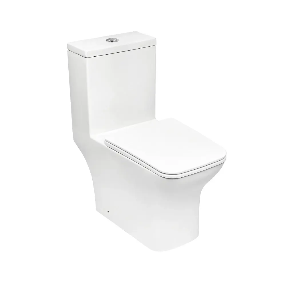 Фото 2 Унитаз-компакт Royce Smart RCT-133004WH безободковый микролифт белый