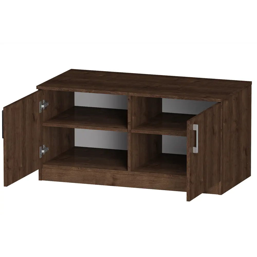 Фото 4 Тумба под телевизор Furnistyle 7948 100x50x50 см ЛДСП цвет дуб коричневый табак Фото 4 Тумба под телевизор Furnistyle 7948 100x50x50 см ЛДСП цвет дуб коричневый табак