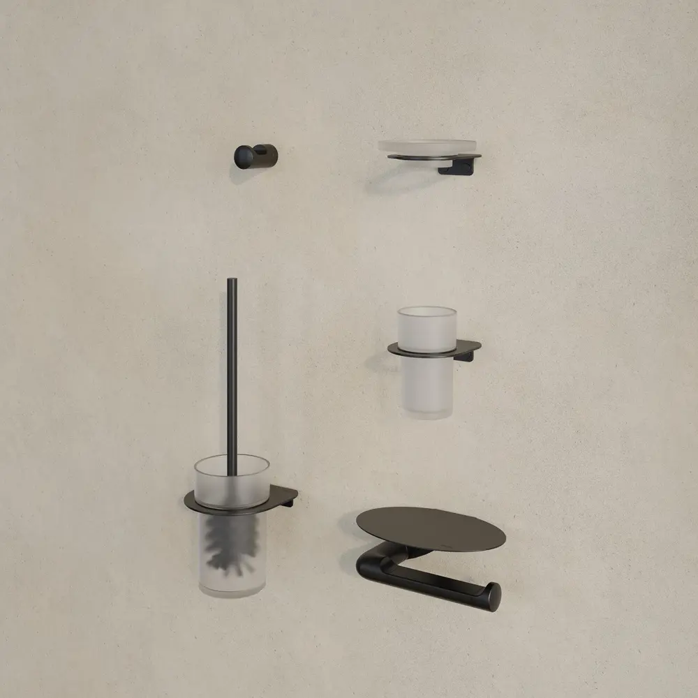 Фото 11 Крючок одинарный Iddis Noa NOABL10i41, черный матовый