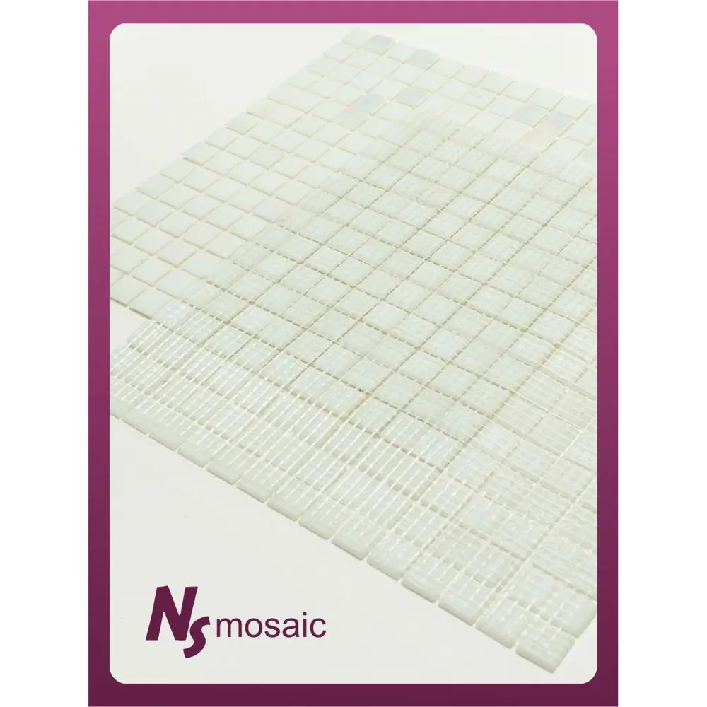 Фото 6 Декоративная мозаика стеклянная Nsmosaic MIX23 NS00GS0097 32.7x32.7 см чип 2x2 см цвет бежевый с перламутровыми чипами уп 5 шт Фото 6 Декоративная мозаика стеклянная Nsmosaic MIX23 NS00GS0097 32.7x32.7 см чип 2x2 см цвет бежевый с перламутровыми чипами уп 5 шт