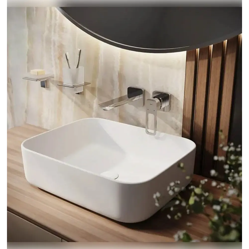 Фото 2 Смеситель для раковины Iddis SLISB00i65 встраиваемый однорычажный цвет хром Фото 2 Смеситель для раковины Iddis SLISB00i65 встраиваемый однорычажный цвет хром