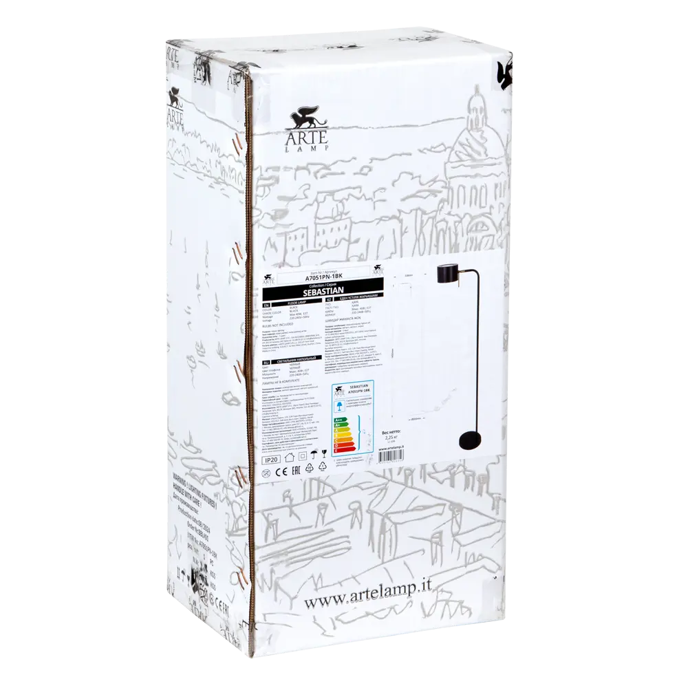 Фото 7 Торшер Sebastian цвет черный