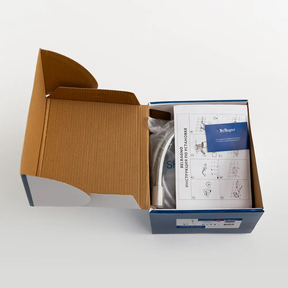 Фото 6 Смеситель для ванны Belbagno AURORA-ESDM-CRM цвет хром