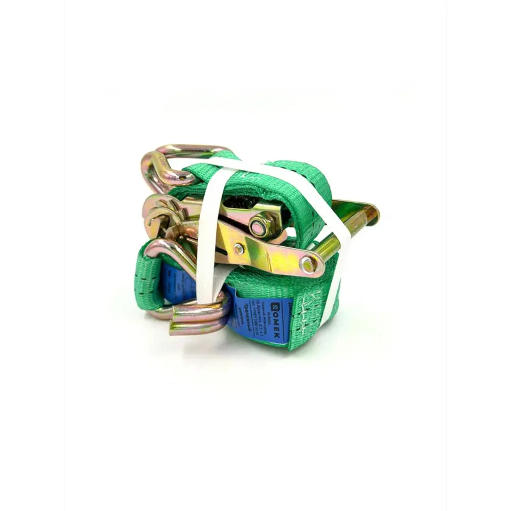 Фото 6 Стяжной ремень для груза с храповым механизмом Romek 2 т. 5 м. 35 мм.