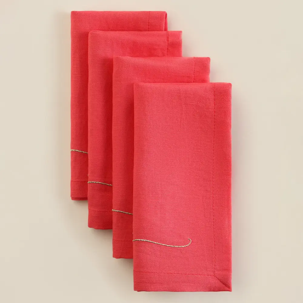 Фото Салфетка Sima-land home Merry 40x40 см цвет красный 4 шт Фото Салфетка Sima-land home Merry 40x40 см цвет красный 4 шт