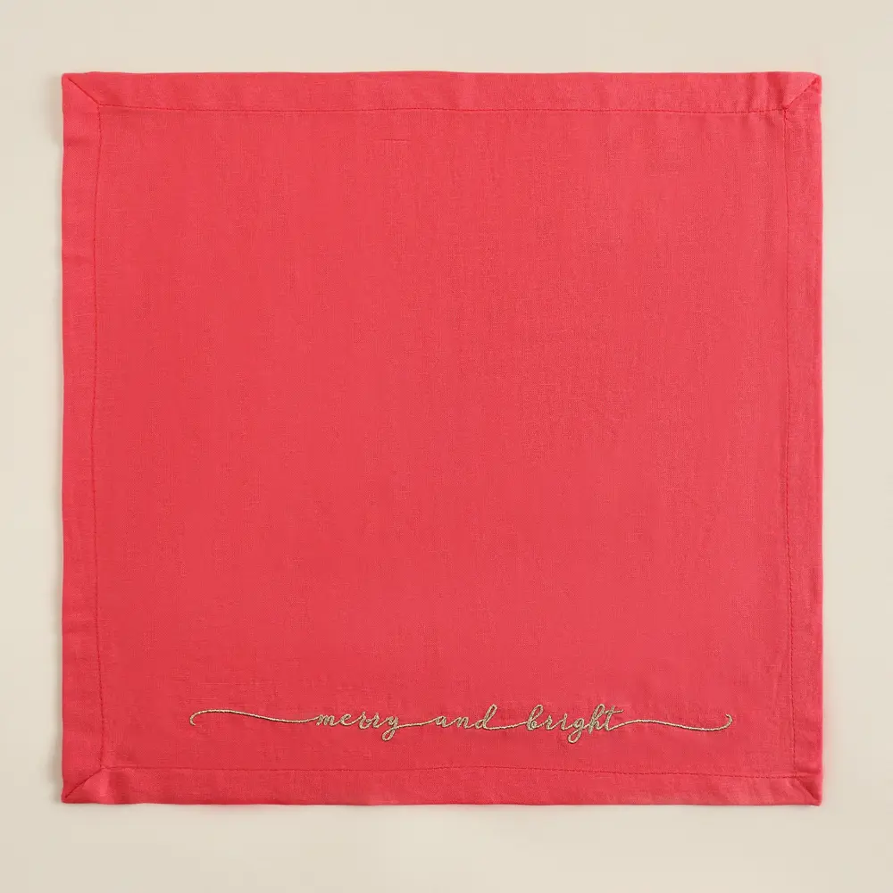 Фото 6 Салфетка Sima-land home Merry 40x40 см цвет красный 4 шт Фото 6 Салфетка Sima-land home Merry 40x40 см цвет красный 4 шт