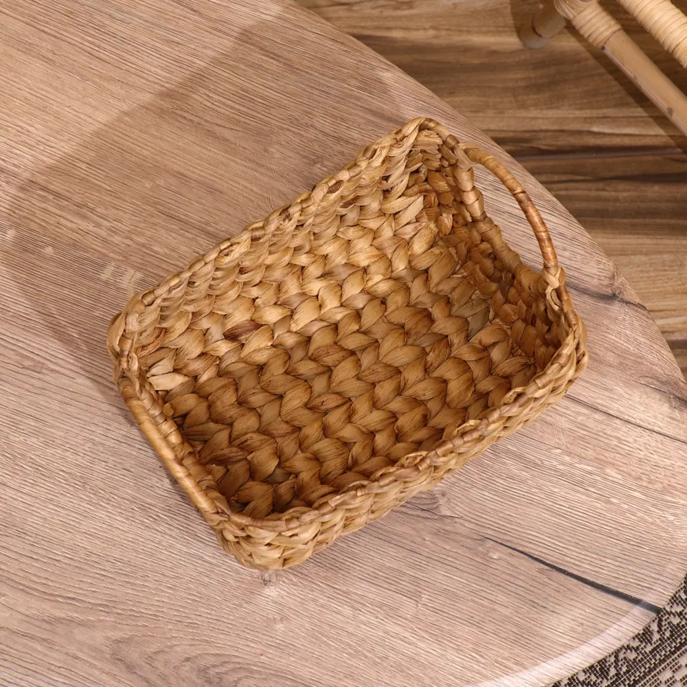 Фото 5 Корзина плетеная Сима-ленд 19x15x26 см гиацинт цвет бежевый Фото 5 Корзина плетеная Сима-ленд 19x15x26 см гиацинт цвет бежевый