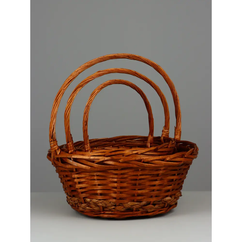 Фото 2 Набор корзин Сима-ленд 32x32x44 см пластик цвет коричневый 3 шт. Фото 2 Набор корзин Сима-ленд 32x32x44 см пластик цвет коричневый 3 шт.