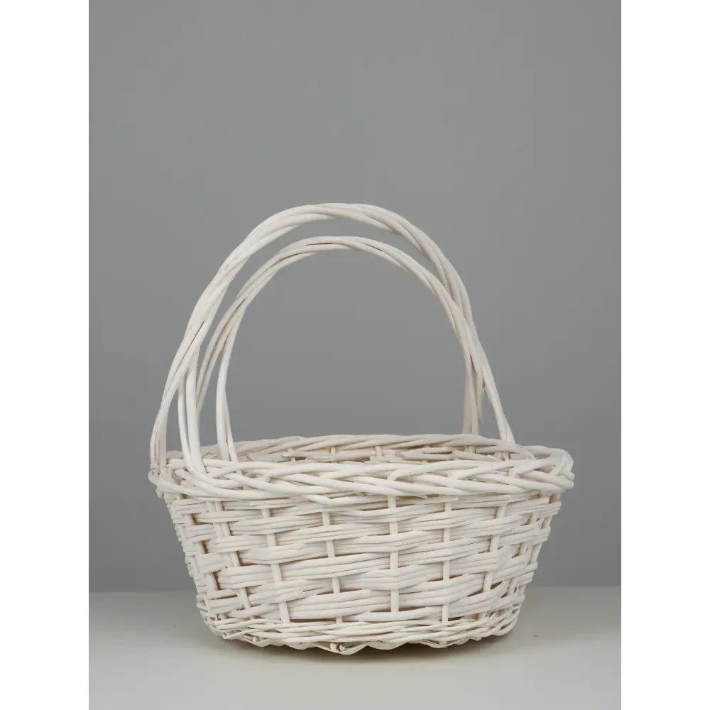 Фото 2 Набор корзин Сима-ленд 20x28x42 см пластик цвет белый 2 шт.