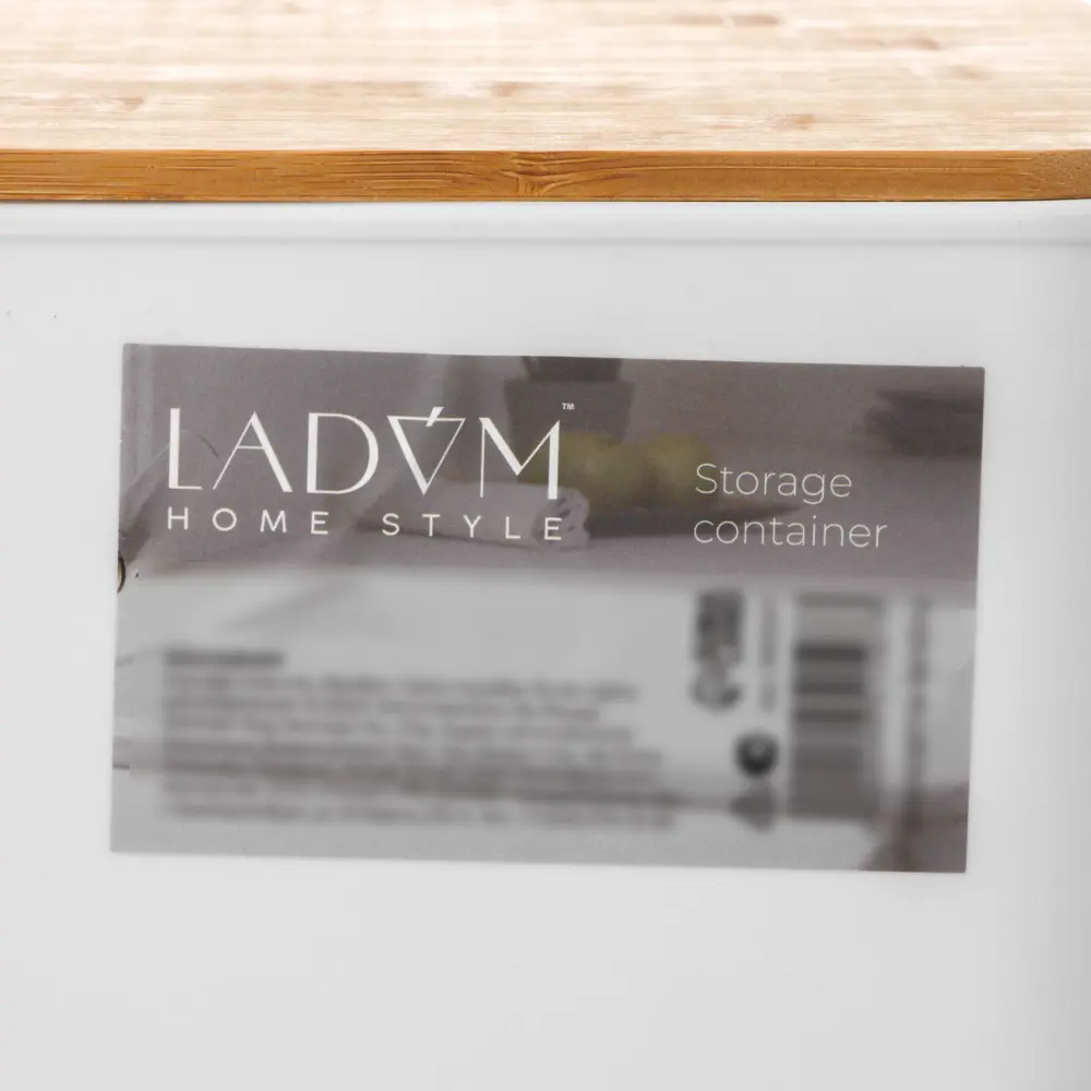 Фото 6 Корзина для хранения Ladom Натурэль 36x25x16.5 см пластик цвет белый Фото 6 Корзина для хранения Ladom Натурэль 36x25x16.5 см пластик цвет белый
