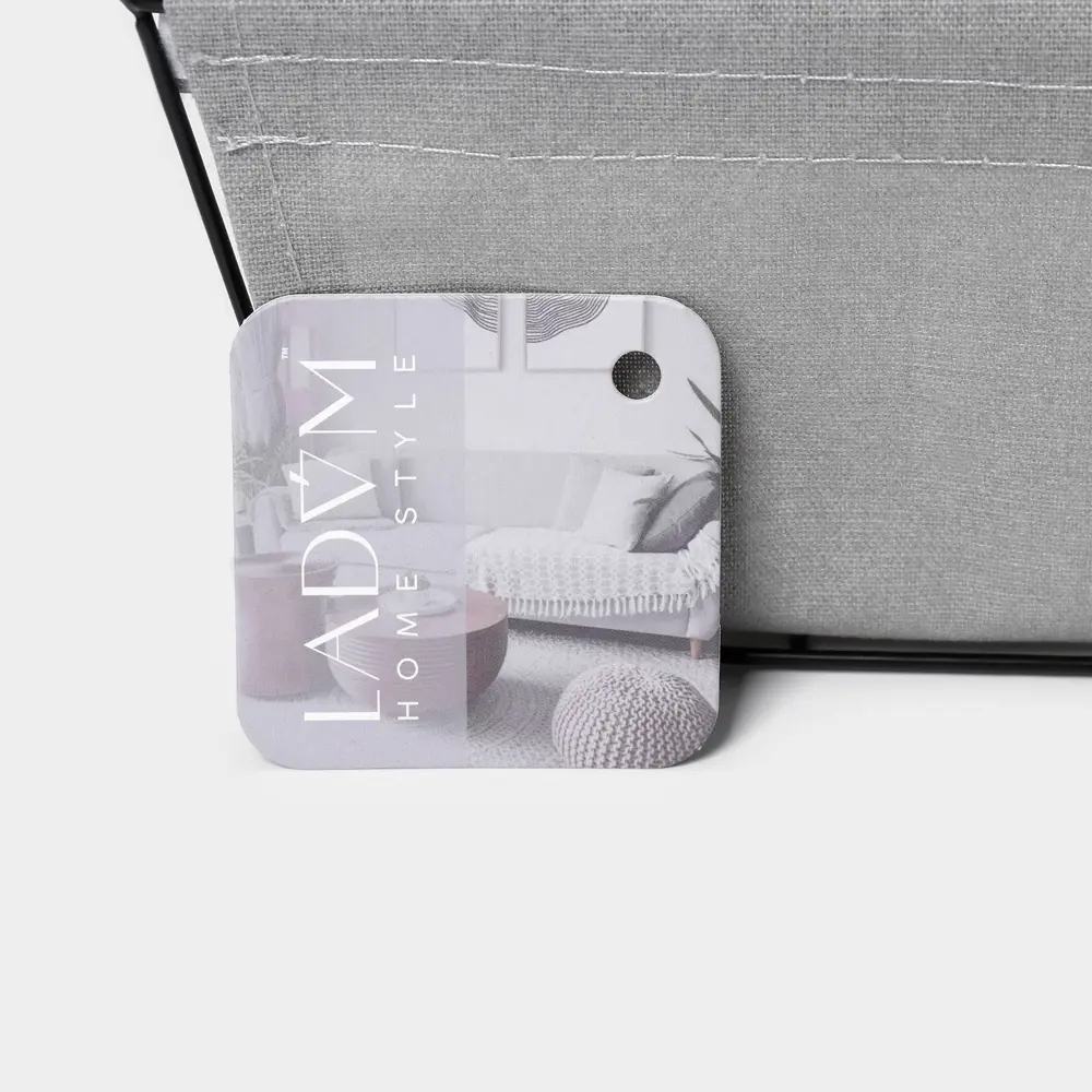 Фото 6 Корзина Ladom 15x12x25 см пластик цвет серый Фото 6 Корзина Ladom 15x12x25 см пластик цвет серый