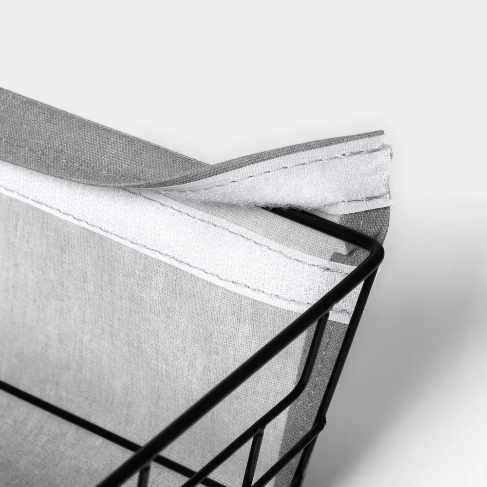 Фото 5 Корзина Ladom 15x12x25 см пластик цвет серый Фото 5 Корзина Ladom 15x12x25 см пластик цвет серый