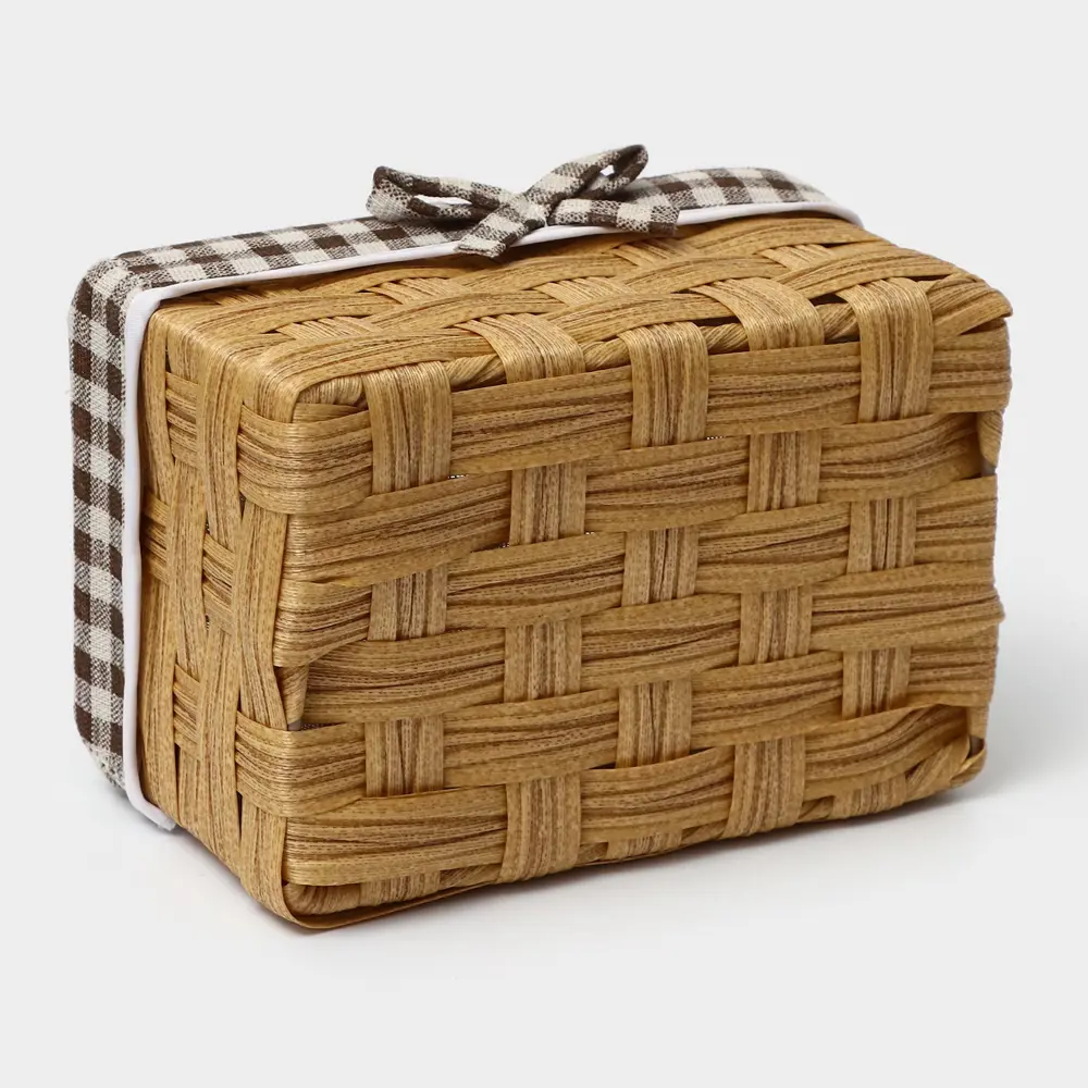 Фото 6 Набор корзин Ladom 26x20x11.5 см пластик цвет бежевый 3 шт. Фото 6 Набор корзин Ladom 26x20x11.5 см пластик цвет бежевый 3 шт.