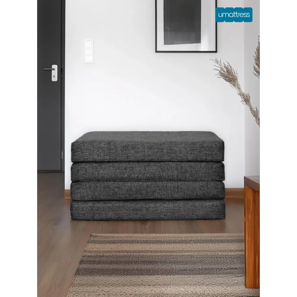Фото 2 Диван раскладной Umattress 80x30x50 см рогожка цвет темно-серый Фото 2 Диван раскладной Umattress 80x30x50 см рогожка цвет темно-серый