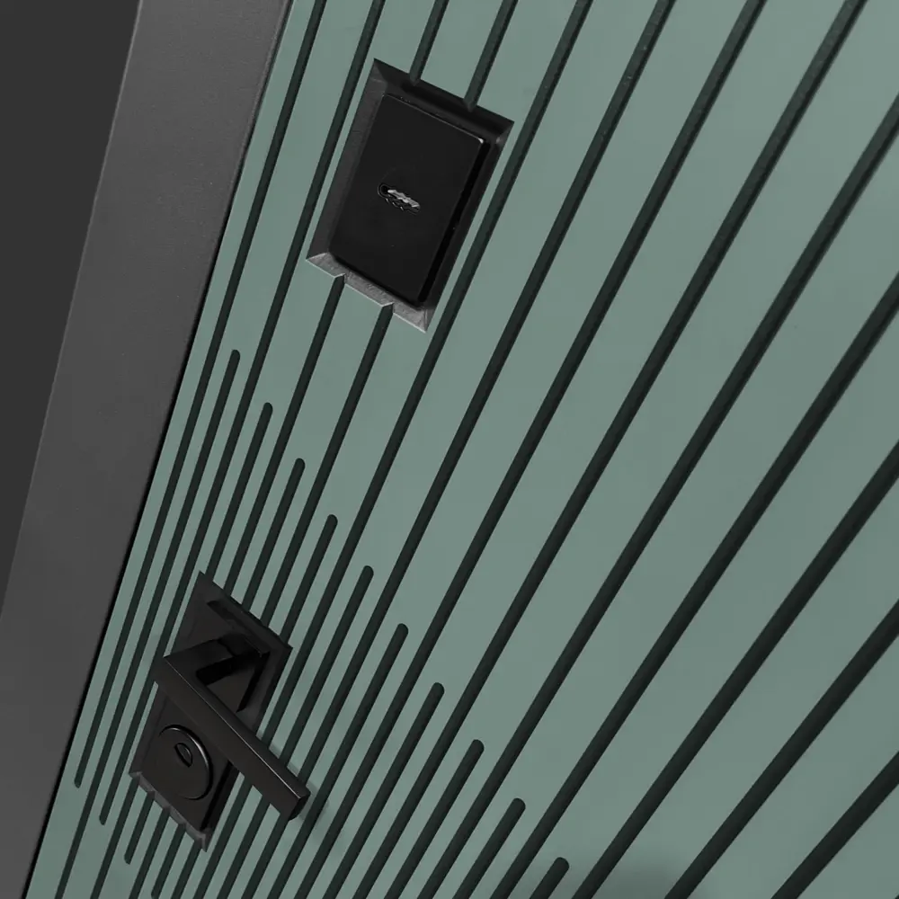 Фото 5 Входная дверь Bunker Бункер BN-13 правый 205x88см цвет веллюто верде/бетон светлый с панелью ФЛ-291