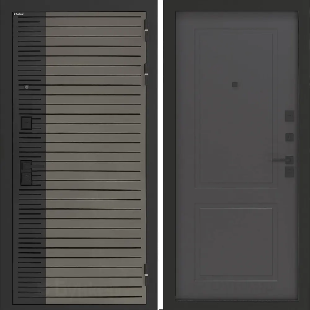 Фото Входная дверь Bunker Бункер BN-15 правый 205x96см цвет веллюто кофе/графит софт с панелью ФЛ-609 Фото Входная дверь Bunker Бункер BN-15 правый 205x96см цвет веллюто кофе/графит софт с панелью ФЛ-609