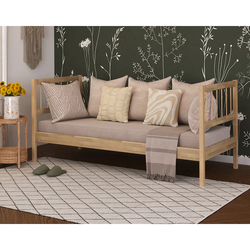 Фото 2 Кровать Домаклево Лето база 90x200+В4+В4 см цвет натуральный Фото 2 Кровать Домаклево Лето база 90x200+В4+В4 см цвет натуральный