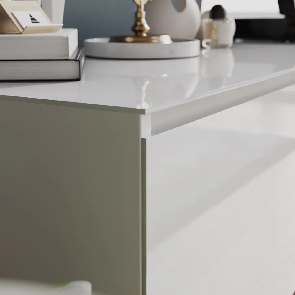 Фото 2 Тумба под телевизор Трия 216517 180x52x44 см ЛДСП цвет белый Фото 2 Тумба под телевизор Трия 216517 180x52x44 см ЛДСП цвет белый