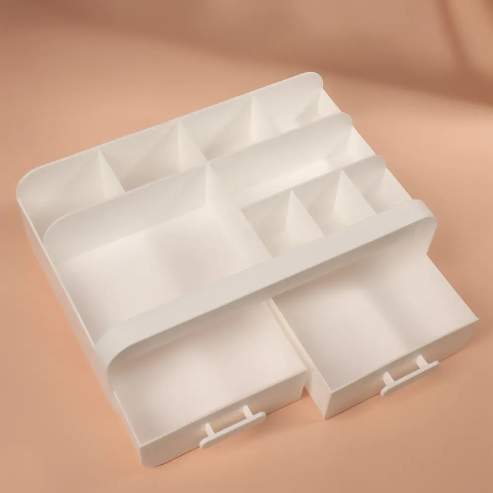 Фото 7 Органайзер для косметики Qf 10667182 16.5x10x26 см пластик/ПВХ цвет белый матовый Фото 7 Органайзер для косметики Qf 10667182 16.5x10x26 см пластик/ПВХ цвет белый матовый