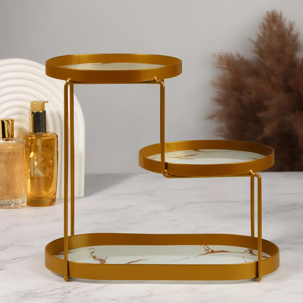 Фото 4 Органайзер для косметики Qf 10473664 17x26.5x30 см пластик/ПВХ цвет белый мрамор/золотой Фото 4 Органайзер для косметики Qf 10473664 17x26.5x30 см пластик/ПВХ цвет белый мрамор/золотой