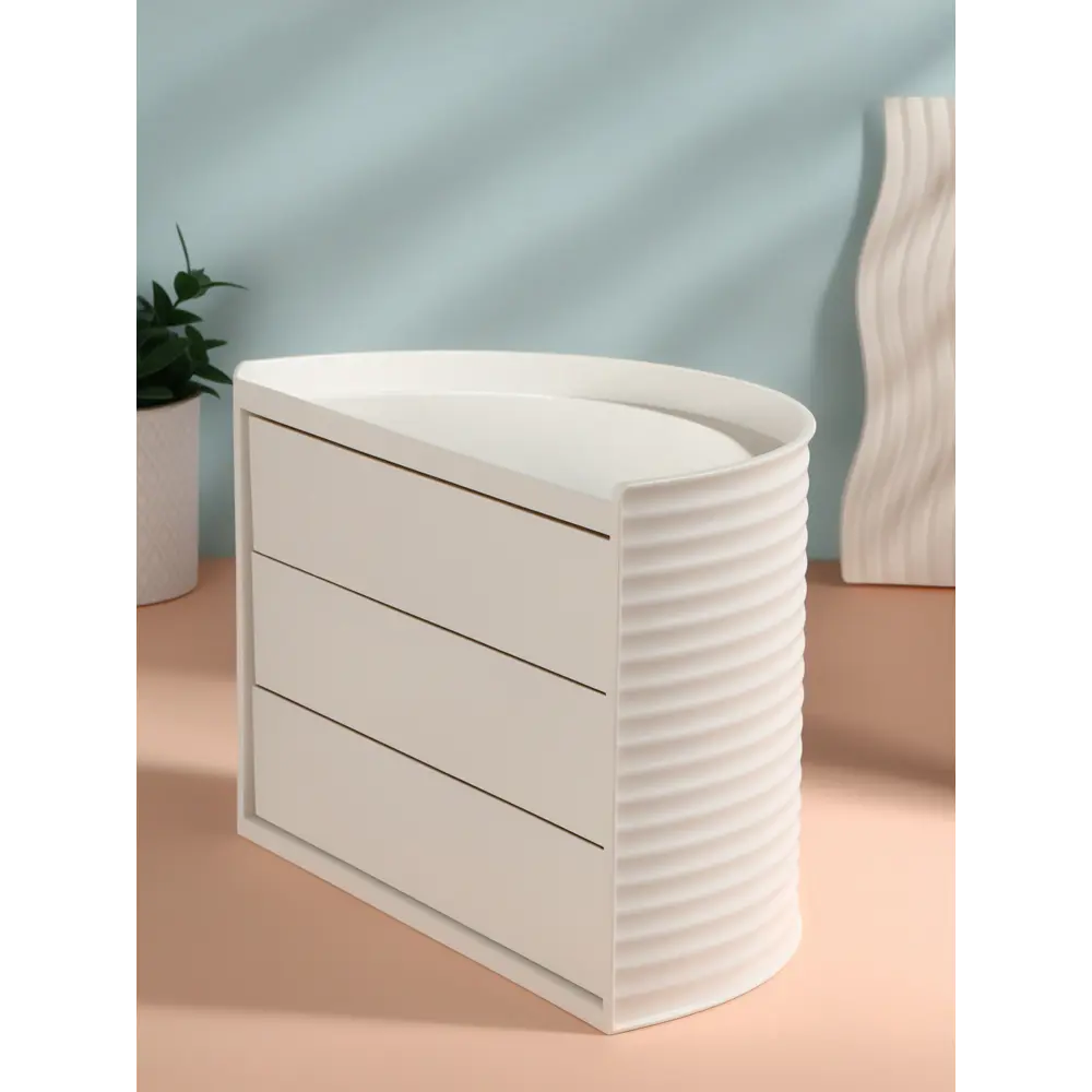 Фото 5 Органайзер для косметики Qf 10518939 16x30x19.5 см пластик/ПВХ цвет белый Фото 5 Органайзер для косметики Qf 10518939 16x30x19.5 см пластик/ПВХ цвет белый