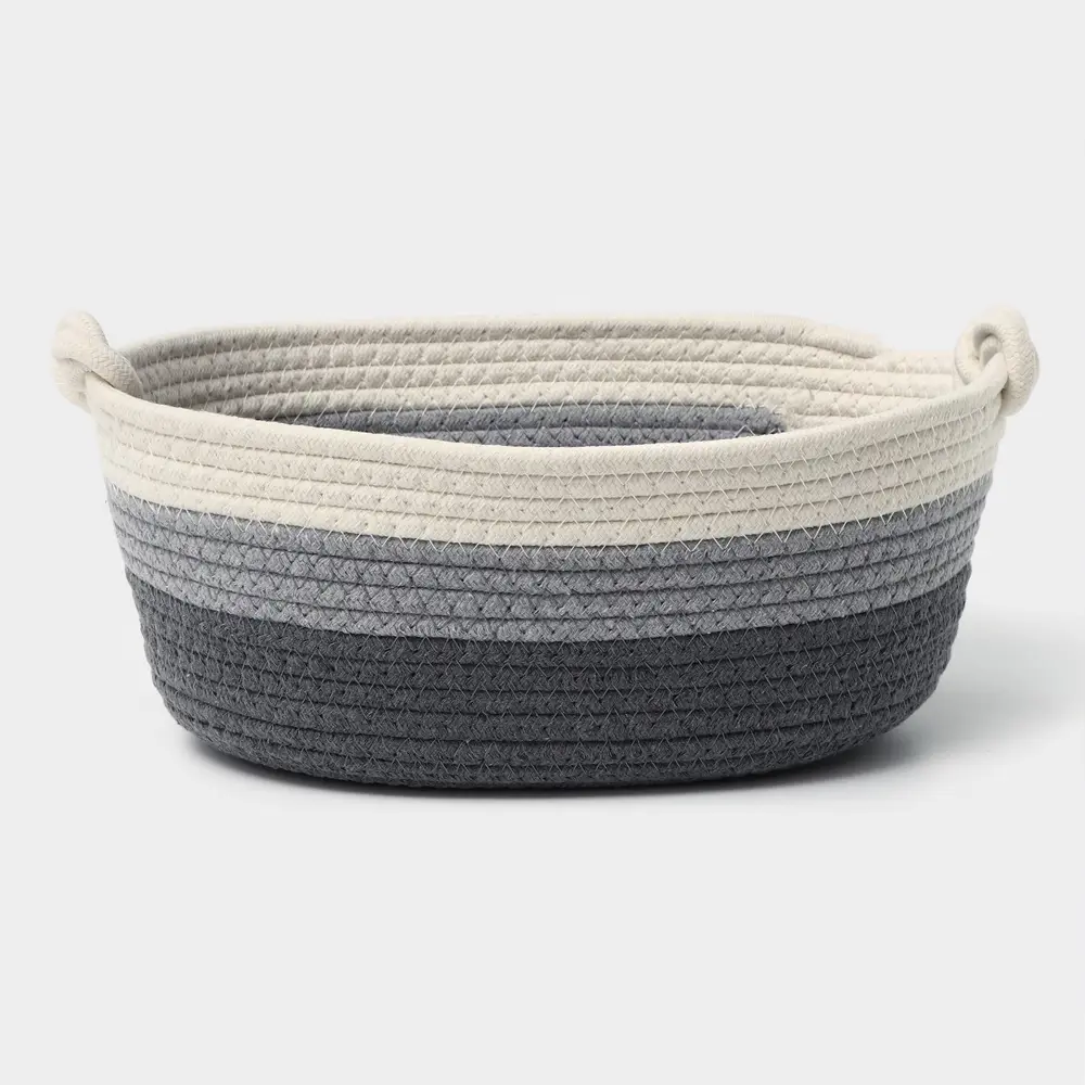 Фото 6 Корзина Ladom Вега 21x14x32 см пластик цвет серый Фото 6 Корзина Ladom Вега 21x14x32 см пластик цвет серый