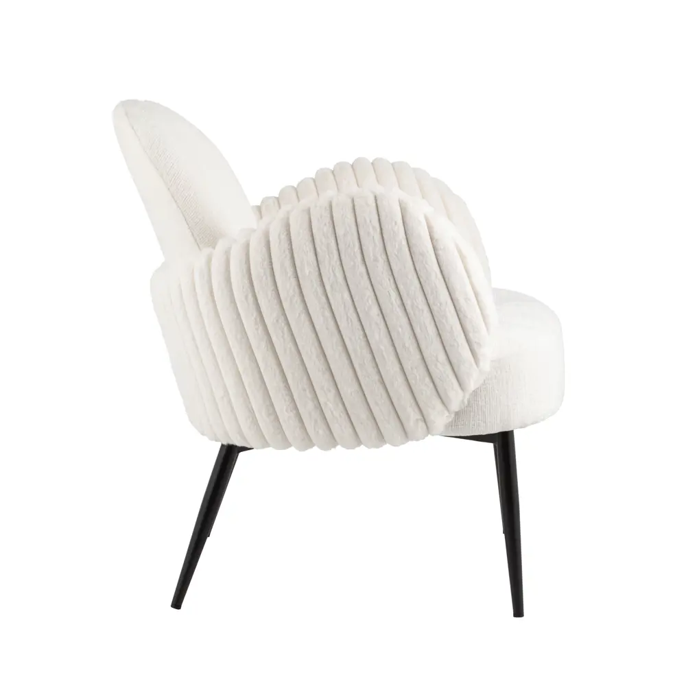 Фото 5 Кресло Stool group Wave 69x78x72 см текстиль цвет белый Фото 5 Кресло Stool group Wave 69x78x72 см текстиль цвет белый