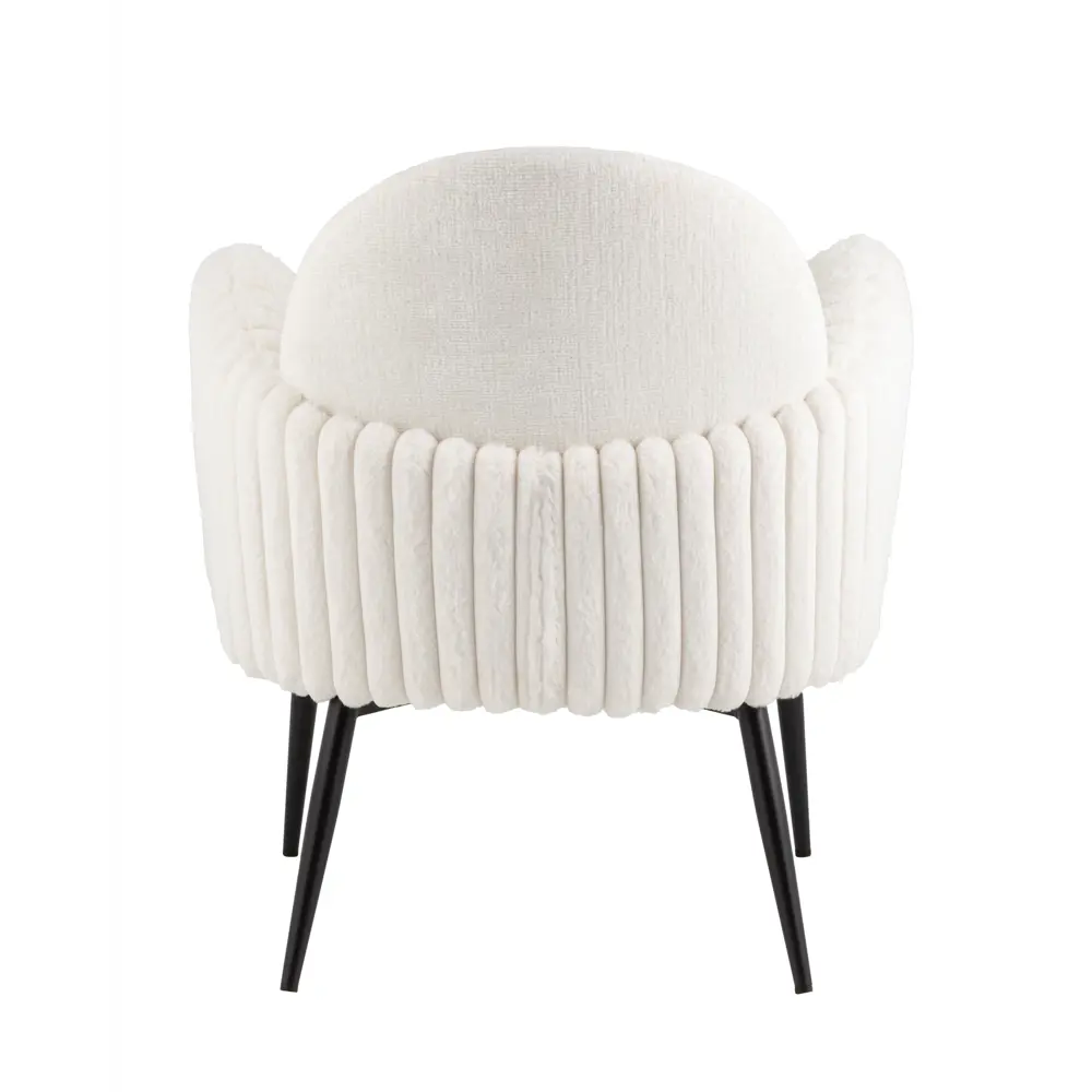 Фото 6 Кресло Stool group Wave 69x78x72 см текстиль цвет белый Фото 6 Кресло Stool group Wave 69x78x72 см текстиль цвет белый