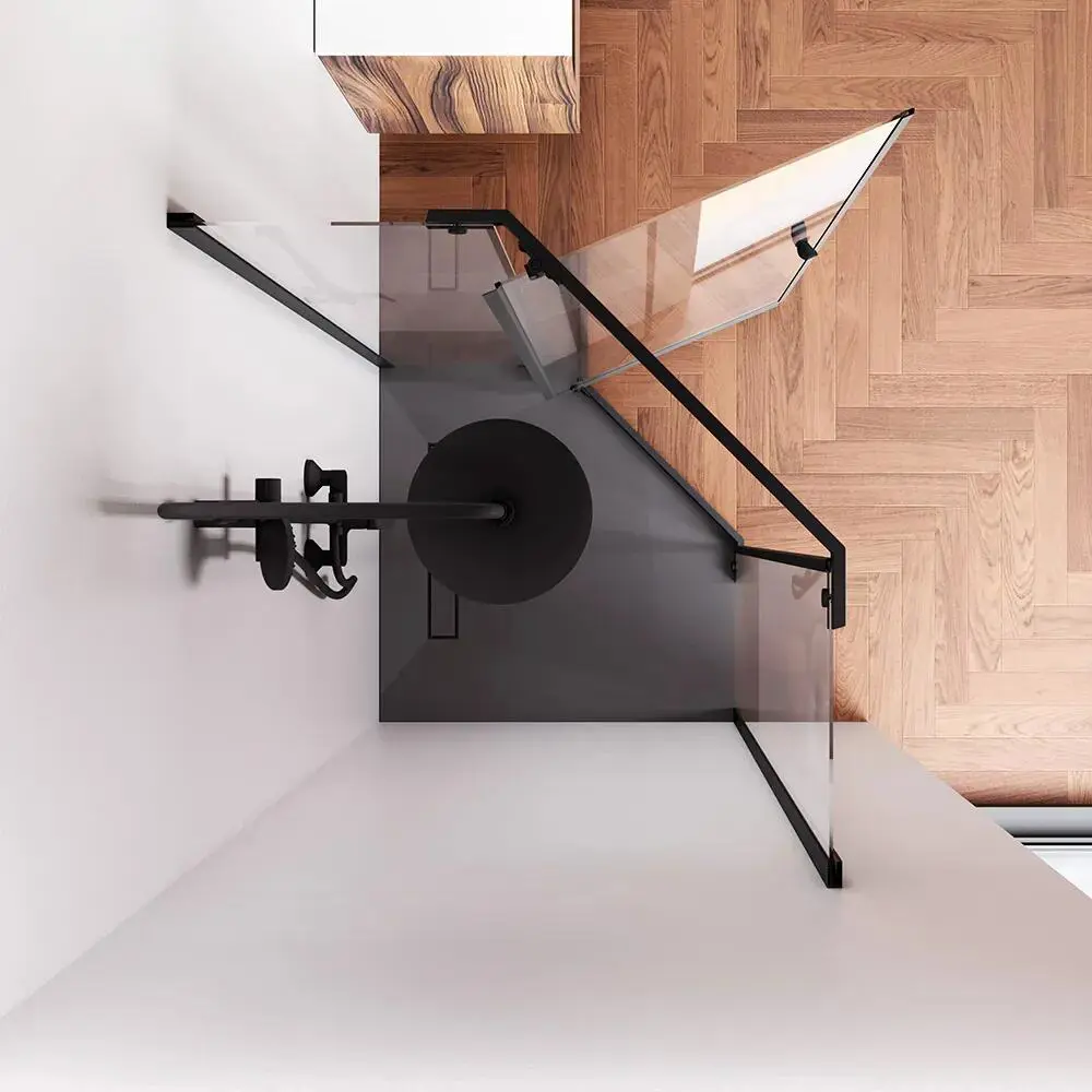 Фото 12 Душевой уголок Am.pm Sunny W87G-405-9090-BT пятиугольный 88x88см черный профиль эффект стекла без покрытия Фото 12 Душевой уголок Am.pm Sunny W87G-405-9090-BT пятиугольный 88x88см черный профиль эффект стекла без покрытия