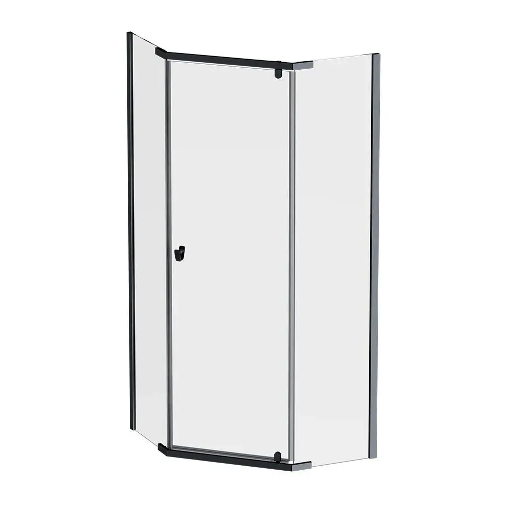 Фото 13 Душевой уголок Am.pm Sunny W87G-405-9090-BT пятиугольный 88x88см черный профиль эффект стекла без покрытия Фото 13 Душевой уголок Am.pm Sunny W87G-405-9090-BT пятиугольный 88x88см черный профиль эффект стекла без покрытия