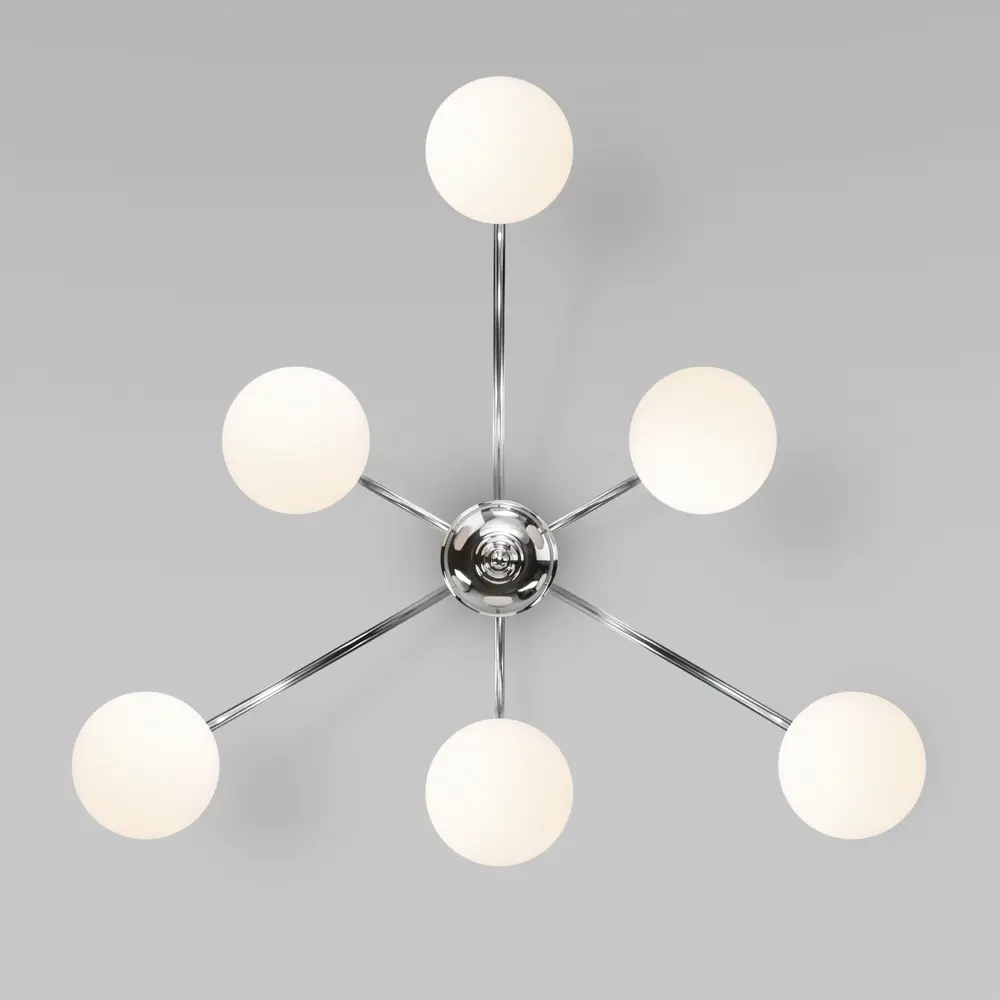 Фото 8 Люстра потолочная умная Eurosvet 30177/6 хром Фото 8 Люстра потолочная умная Eurosvet 30177/6 хром