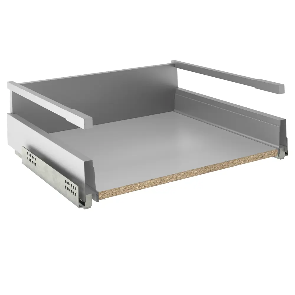 Фото 4 Ящик Delinia ID 56.8x18.4x48.3 см металл цвет серый Фото 4 Ящик Delinia ID 56.8x18.4x48.3 см металл цвет серый