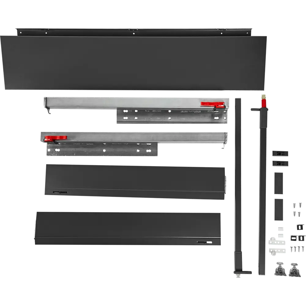 Фото 2 Ящик выдвижной Flowbox 36.8x18.92x50.44 см сталь/ЛДСП цвет антрацит